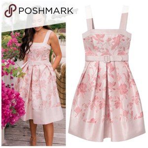 ISO Gal Meets Glam Elise pink jacquard dress 12